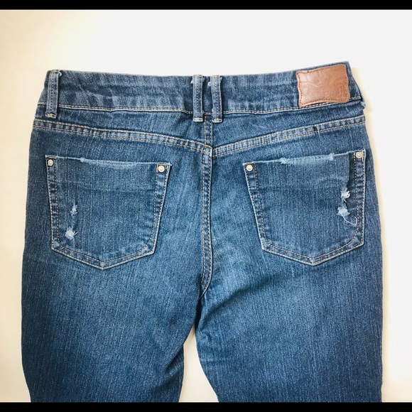 Blue Jeans Bootcut distressed shredded cotton jean - Picture 8 of 8